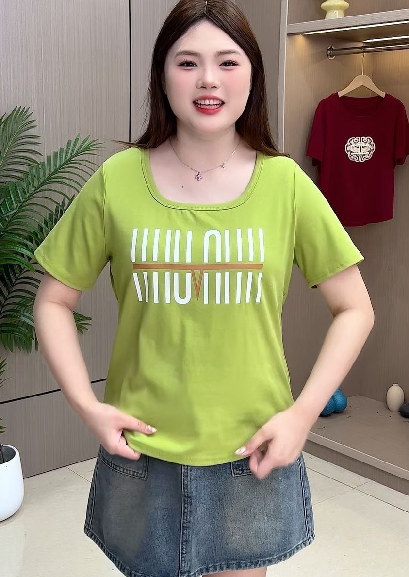 正肩方領寬鬆T