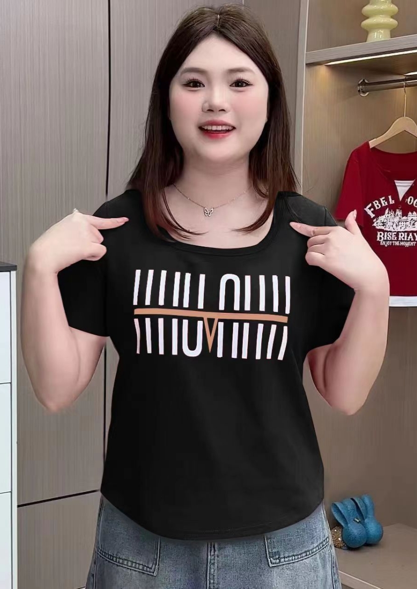 正肩方領寬鬆T